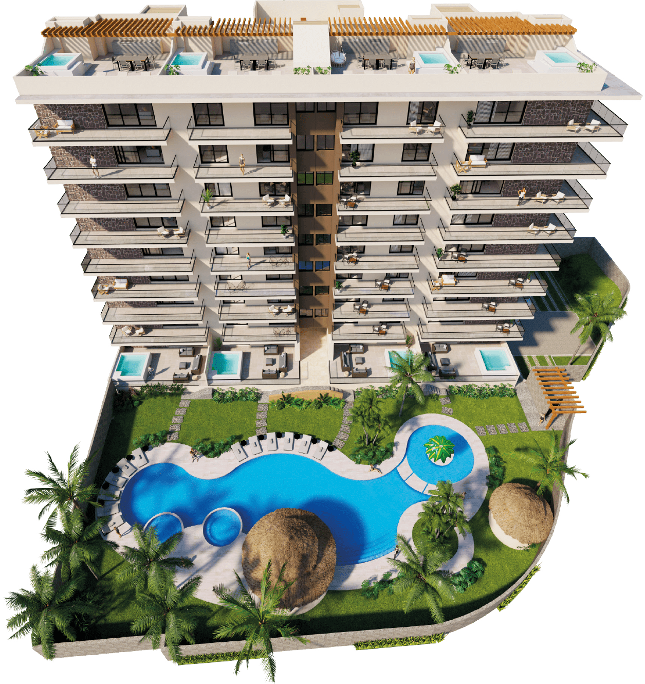 Residencial de lujo en Acapulco Diamante con seguridad 24/7 y amenidades exclusivas.